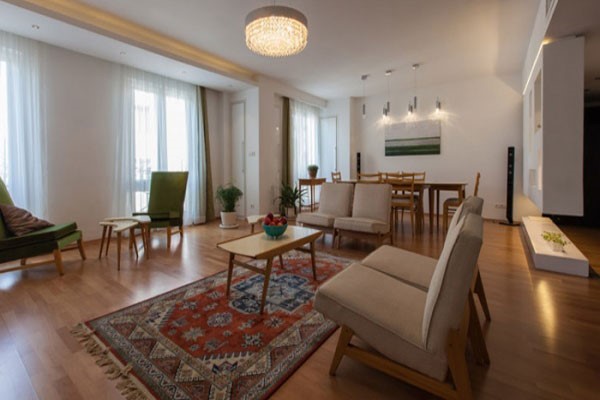 How to layout the furniture in the rectangular drawing 3 نحوه چیدمان مبلمان در پذیرایی مستطیل شکل