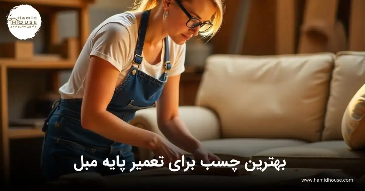 بهترین چسب برای تعمیر پایه مبل